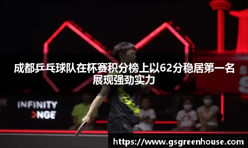 成都乒乓球队在杯赛积分榜上以62分稳居第一名展现强劲实力